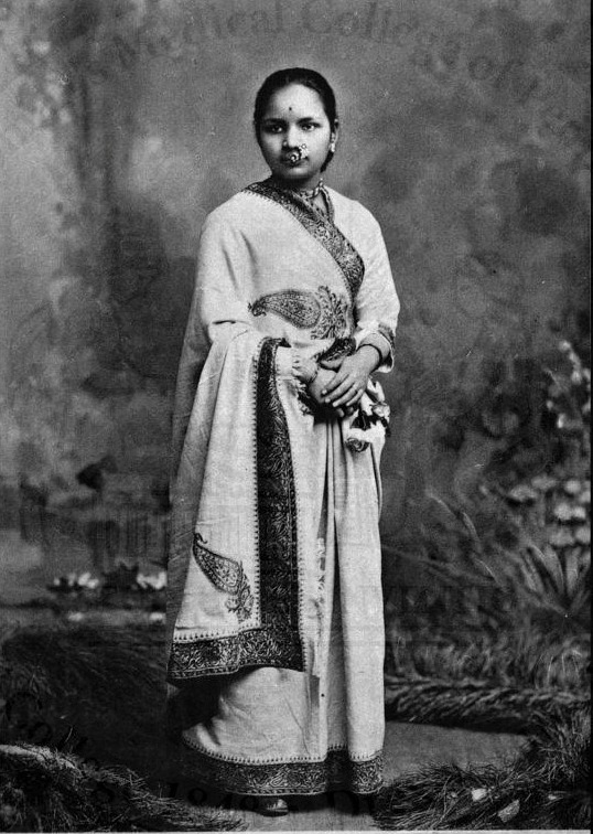 Historical portrait of Anandibai Joshi