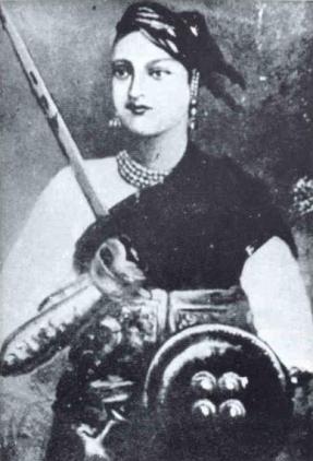 Historical depiction of Rani Lakshmibai